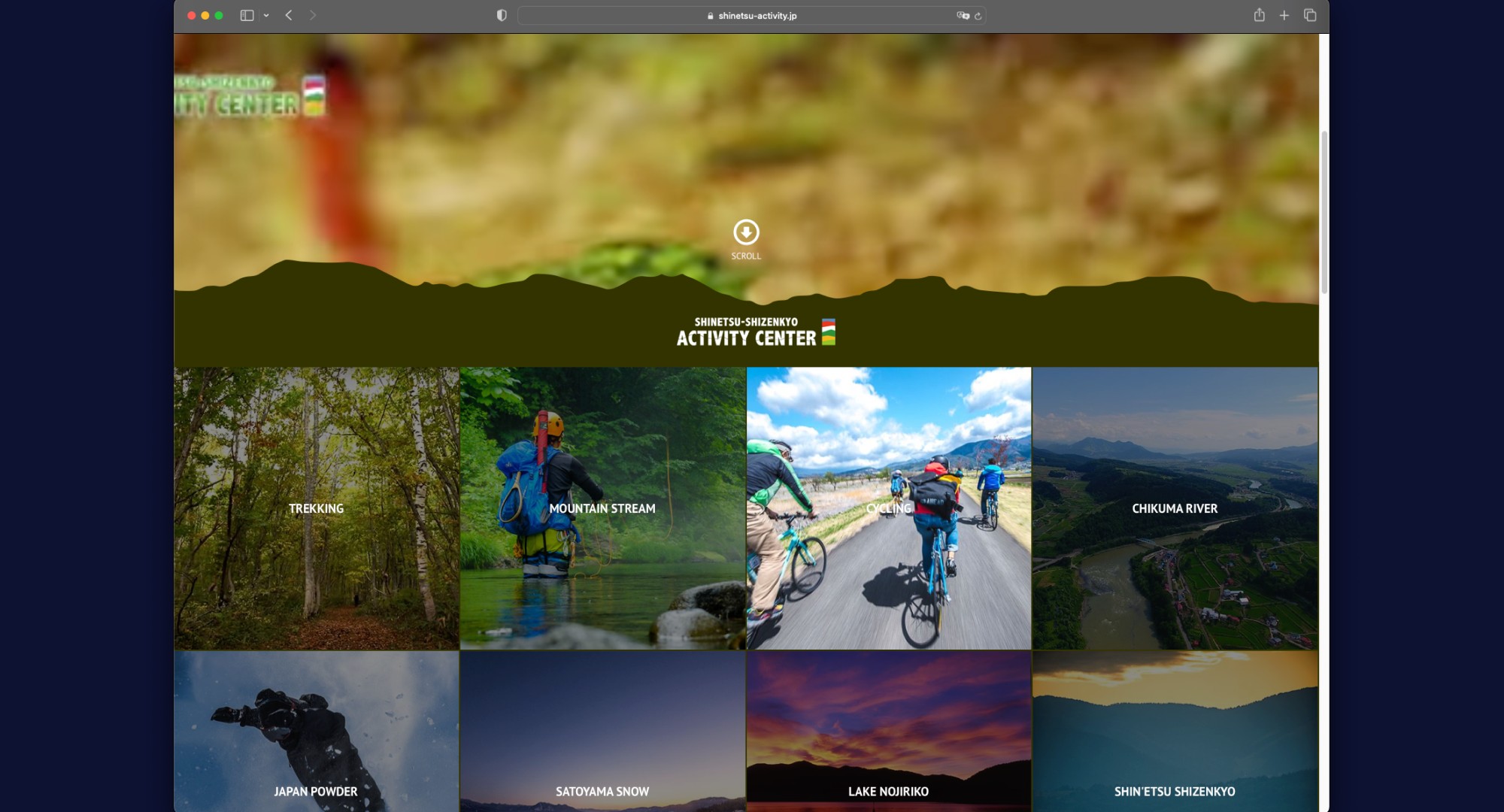 Shin'etsu Shizenkyo Activity Center — English site